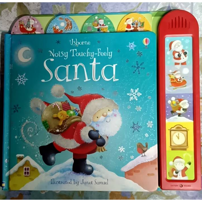 (Used) Sound Book : Usborne Noisy Touchy-Feely Santa