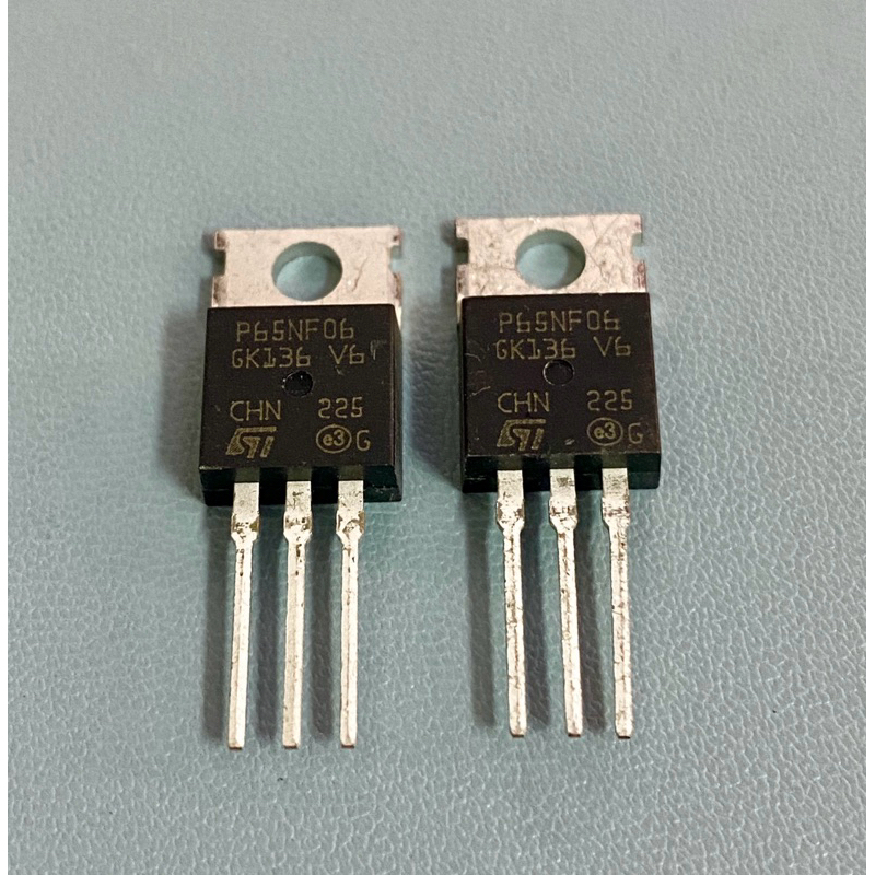 P65NF06 แท้ MOSFET 65A60V(ราคาต่อชิ้น) มีพร้อมส่งในไทย