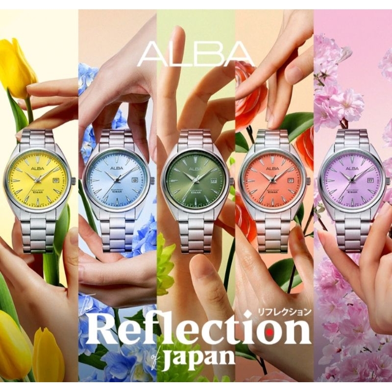 นาฬิกาข้อมือผู้หญิง ALBA HANA Collection รุ่นใหม่ล่าสุดมี5 สี ขนาด36มิล ระบบควอตซ์