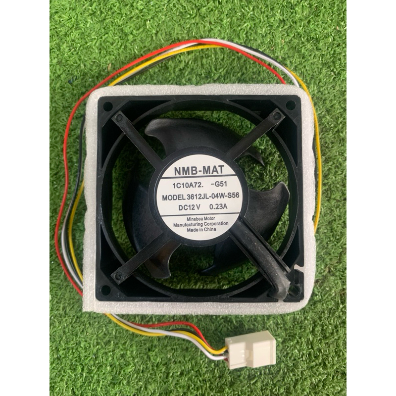 พัดลมตู้เย็น ช่องฟรีซ  MITSUBISHI 12v.ขนาด3.5นิ้ว(ใหม่ป้ายขาว)