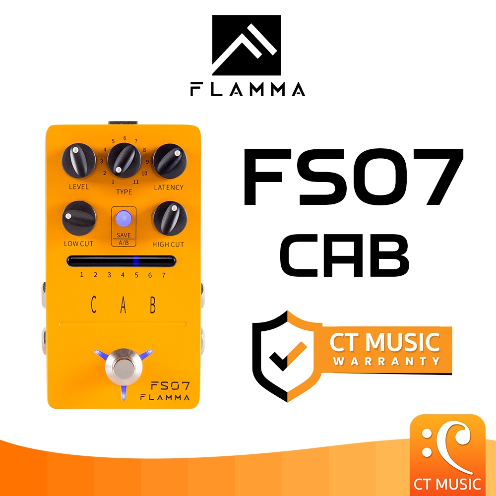 Flamma FS07 Cab Stereo Cabinets Simulation Pedal Guitar Effect เอฟเฟคกีตาร์ FS 07 Cabinet