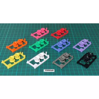 [ครบ10สี] โรลเลอร์ถ้วยพลาสติก 12/13mm (วางจมกันชนหน้า SFM ได้) - Mini4WD Low Friction Plastic Double Rollers (13-12mm)
