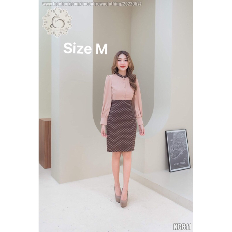 Dress Cocoa-brown มือสอง