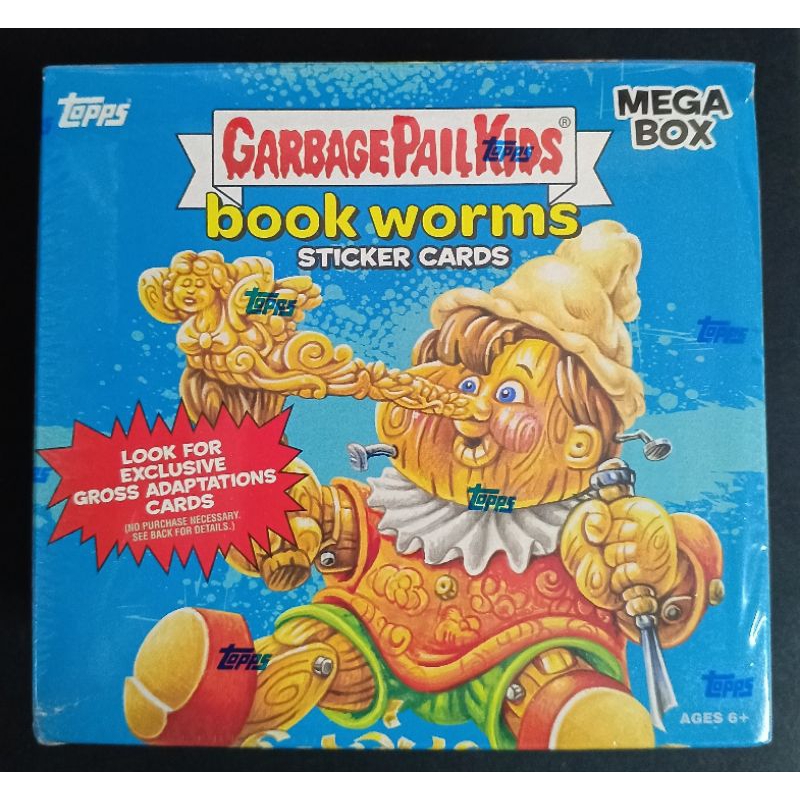 (Sealed Box) กล่องการ์ด GARBAGE PAIL KIDS BOOK WORMS STICKER CARDS MEGA BOX GPK