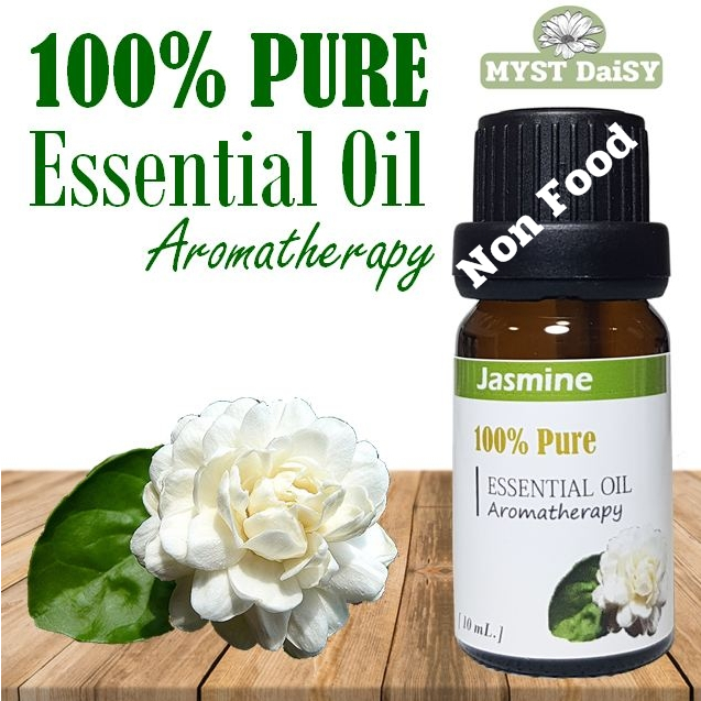 [10 mL.] 100% Pure Essential Oil น้ำมันหอมระเหยดอกมะลิ (Jasmine) บริสุทธิ์ 100% ไม่ผสม (ไม่ใช่กลิ่นสังเคราะห์)