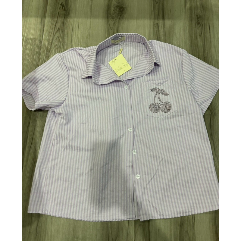 เสื้อstylistshop สีม่วง มือ1