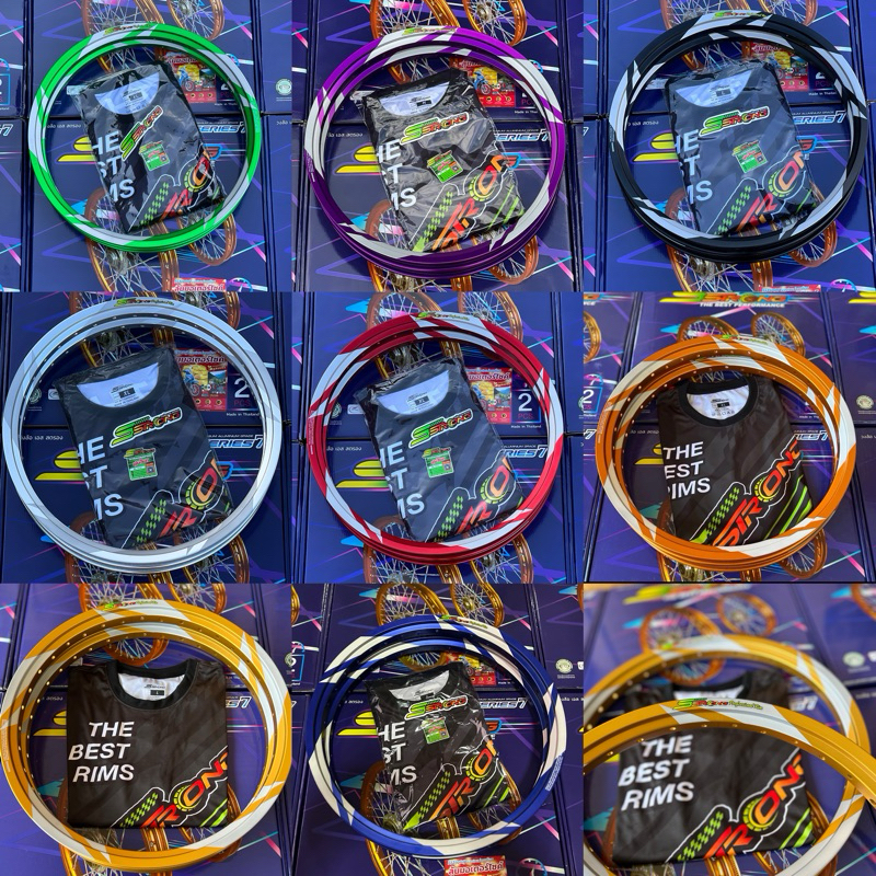 วงล้อสายฟ้า SStrong สายฟ้า 1.4ขอบ17 ราคาต่อ 1 คู่งานยิงทรายแถมเสื้อ1ตัวฟรีพร้อมสติกเกอร์