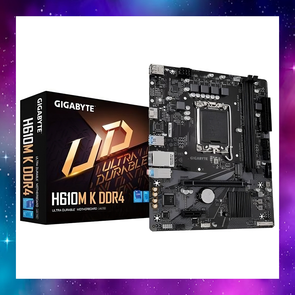 MAINBOARD (เมนบอร์ด) GIGABYTE H610M K DDR4 (REV. 2.0) GEN12-13-14 ใช้งานปกติ