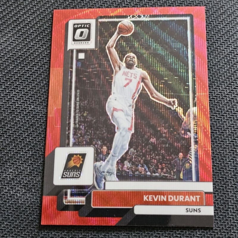 Kevin Durant 2022-23 Donruss Optic red parallel