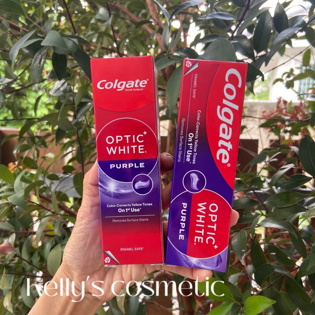 <<Kelly's Shop>> Colgate Toothpaste Optic White Purple 100 G.