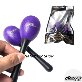 (พร้อมส่ง) ลูกแซคไข่เขย่า แบบมีด้าม Alice Egg Shaker ลูกแซก (แบบคู่ 2 ชิ้น)