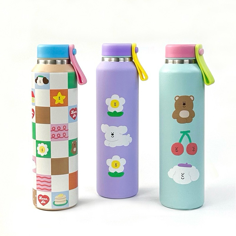 Bringhome Water Bottle VOL.2 กระติกน้ำสแตนเลส เก็บได้ทั้งน้ำร้อน น้ำเย็น มีหูหิ้ว พกพาสะดวก (470 ML)
