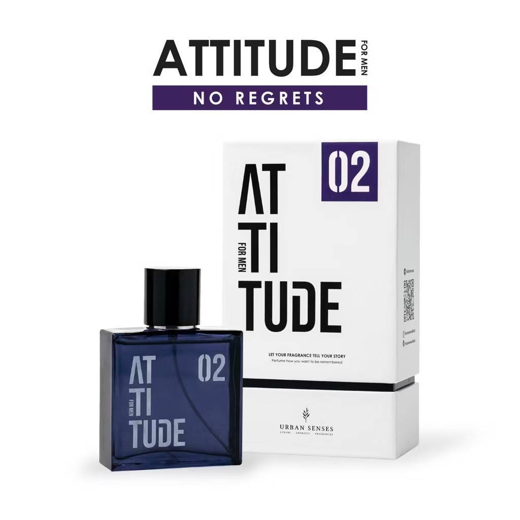 น้ำหอมผู้ชาย URBAN SENSES Attitude for Men Collection - กลิ่น 02 No Regrets (โนรีเกรตส์) 50 ml.