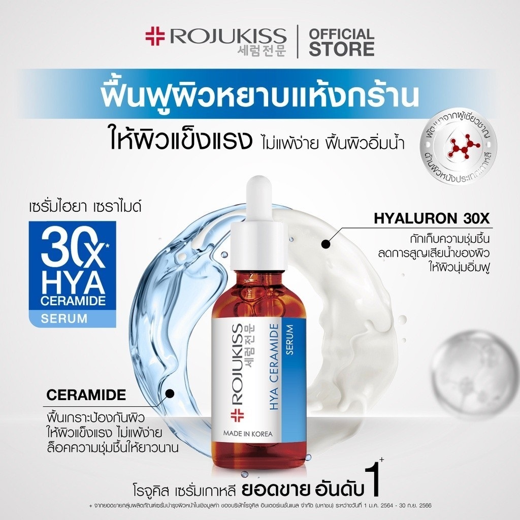 [ยกล่อง*6ซอง]  Rojukiss โรจูคิส เซรั่ม บำรุงผิวหน้า ราคา ถูกที่สุด ดีลบีเคเค แกลเลอรีภาพที่ 2