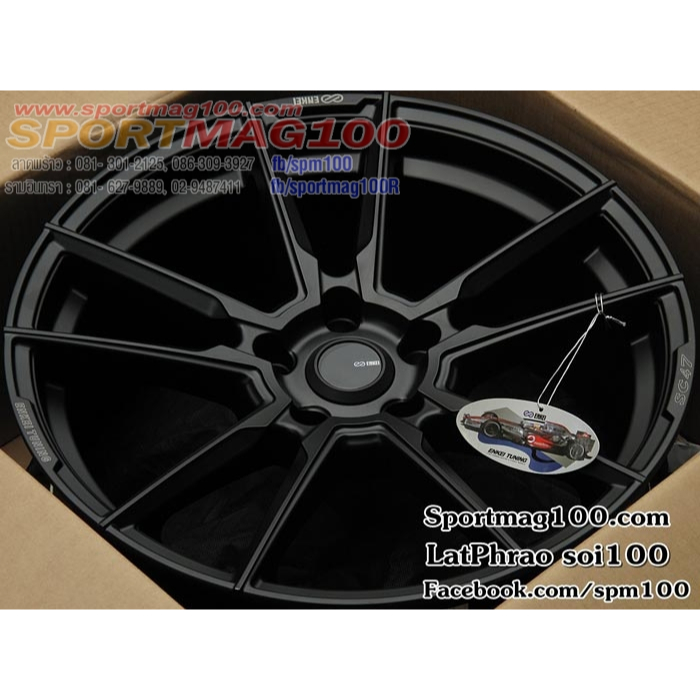 ล้อแม็กใหม่ Enkei Sc47 5รู100 ดำด้าน 8.5-18นิ้ว