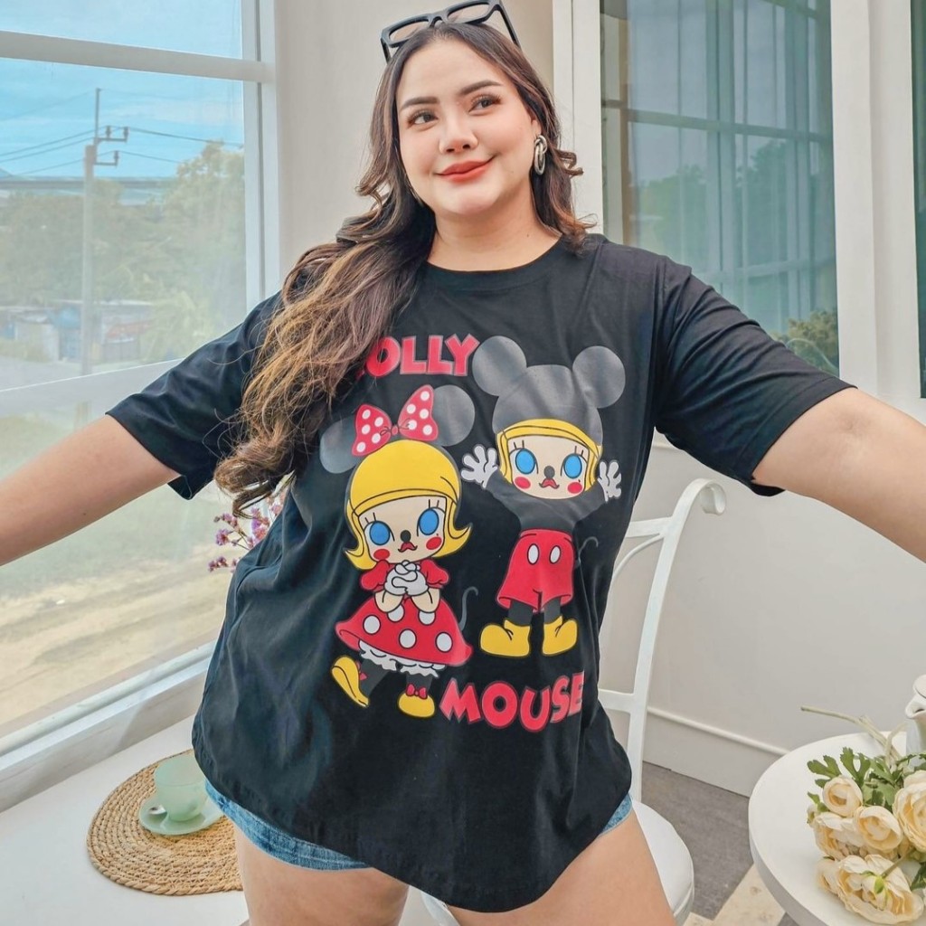 เสื้อยืด สกรีนลายการ์ตูน MLMK 40"-60"
