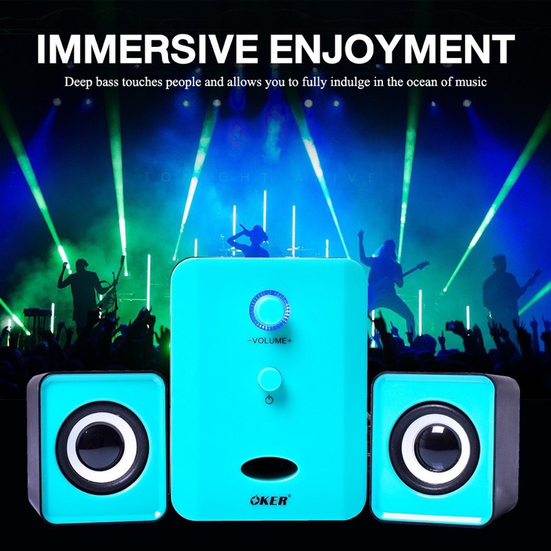 OKER ลำโพง USB SP-835 เสียงดีๆ Multimedia Speaker Micro รูปที่ 3