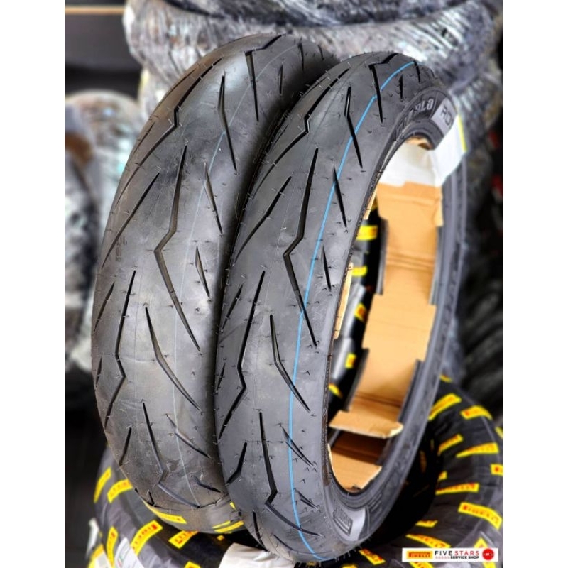 Pirelli Diablo Rosso Sport ขอบ14 ทุกขนาด ยางสปอร์ถนนลายสายฟ้า สำหรับรถScooter 100-400CC