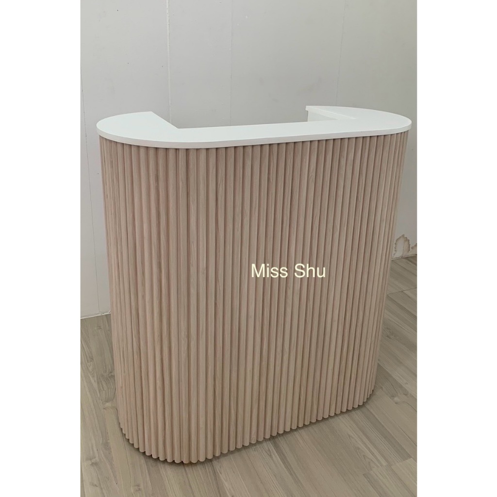 เคาน์เตอร์ไม้ เคาน์เตอร์ต้อนรับ เคาน์เตอร์โค้ง (จัดส่งกรุงเทพ-ปริมณฑล) - รูปที่ 2