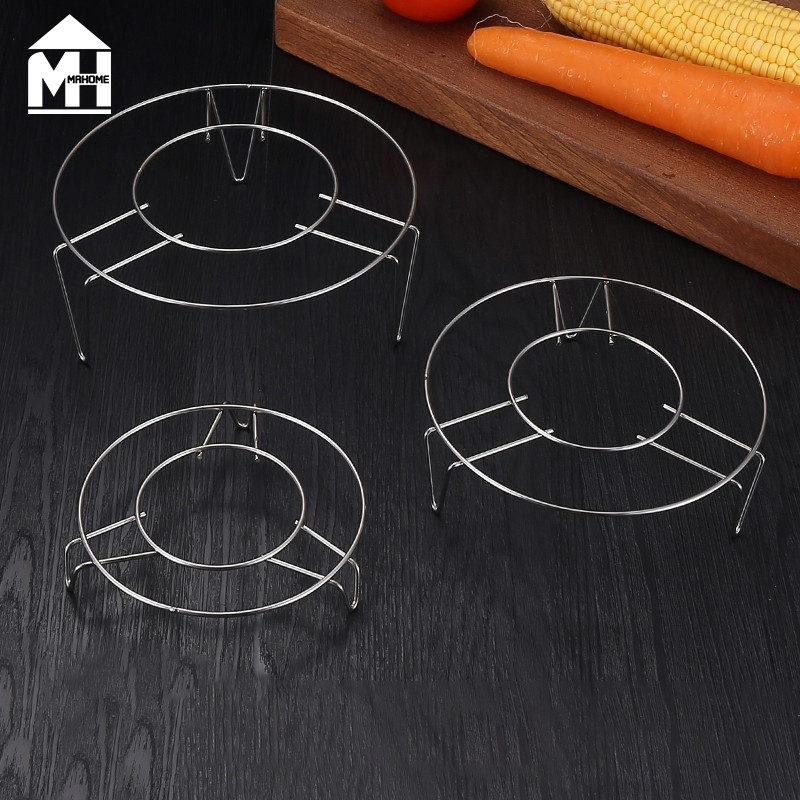 ขาตะแกรงสแตนเลส อุปกรณ์เสริม ขาตั้งสแตนเลส สำหรับหม้อทอดไร้น้ำมัน  Single layer steaming rack