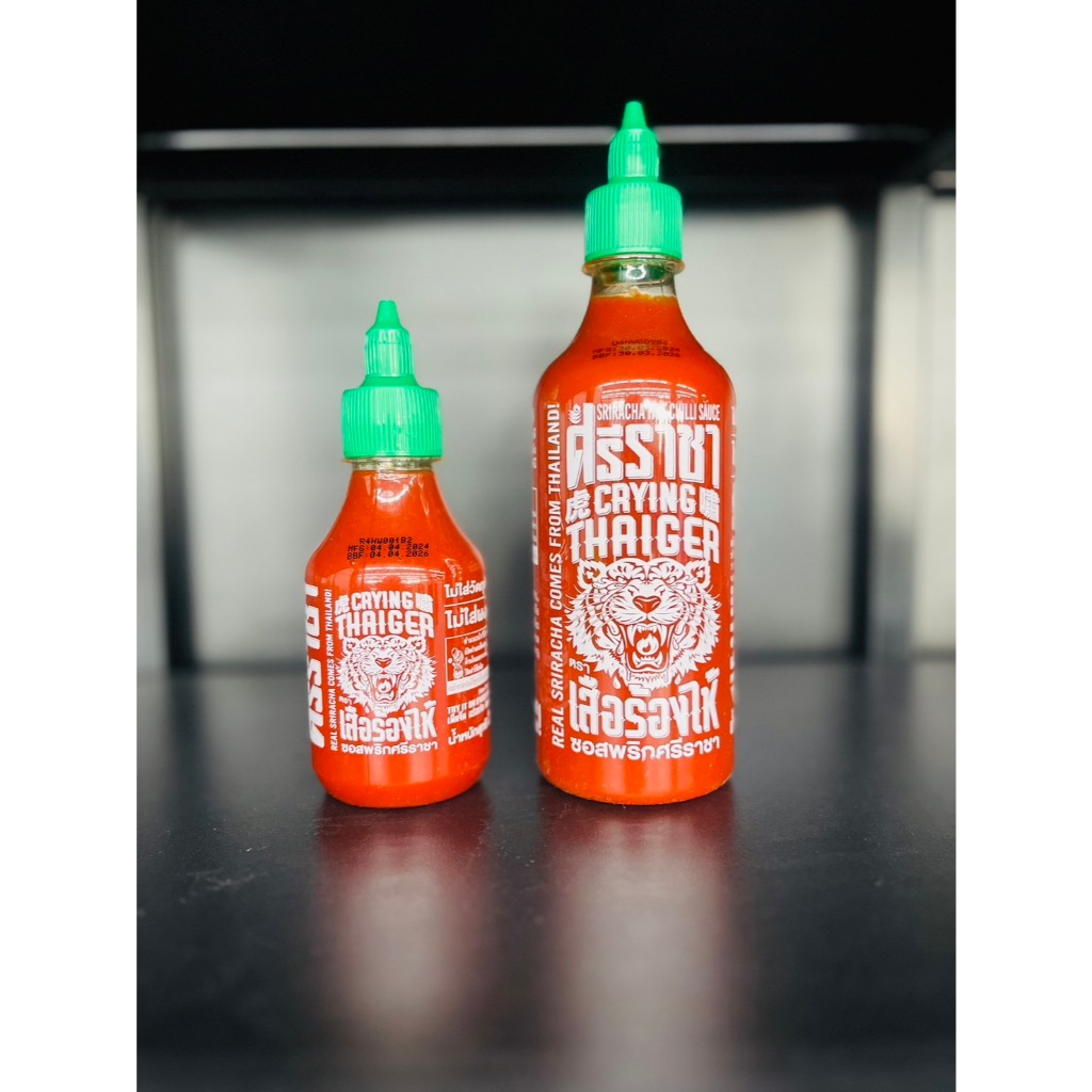 มี 2 ขนาด ซอสพริกศรีราชา ตราเสือร้องไห้ ขนาด 220/484 กรัม