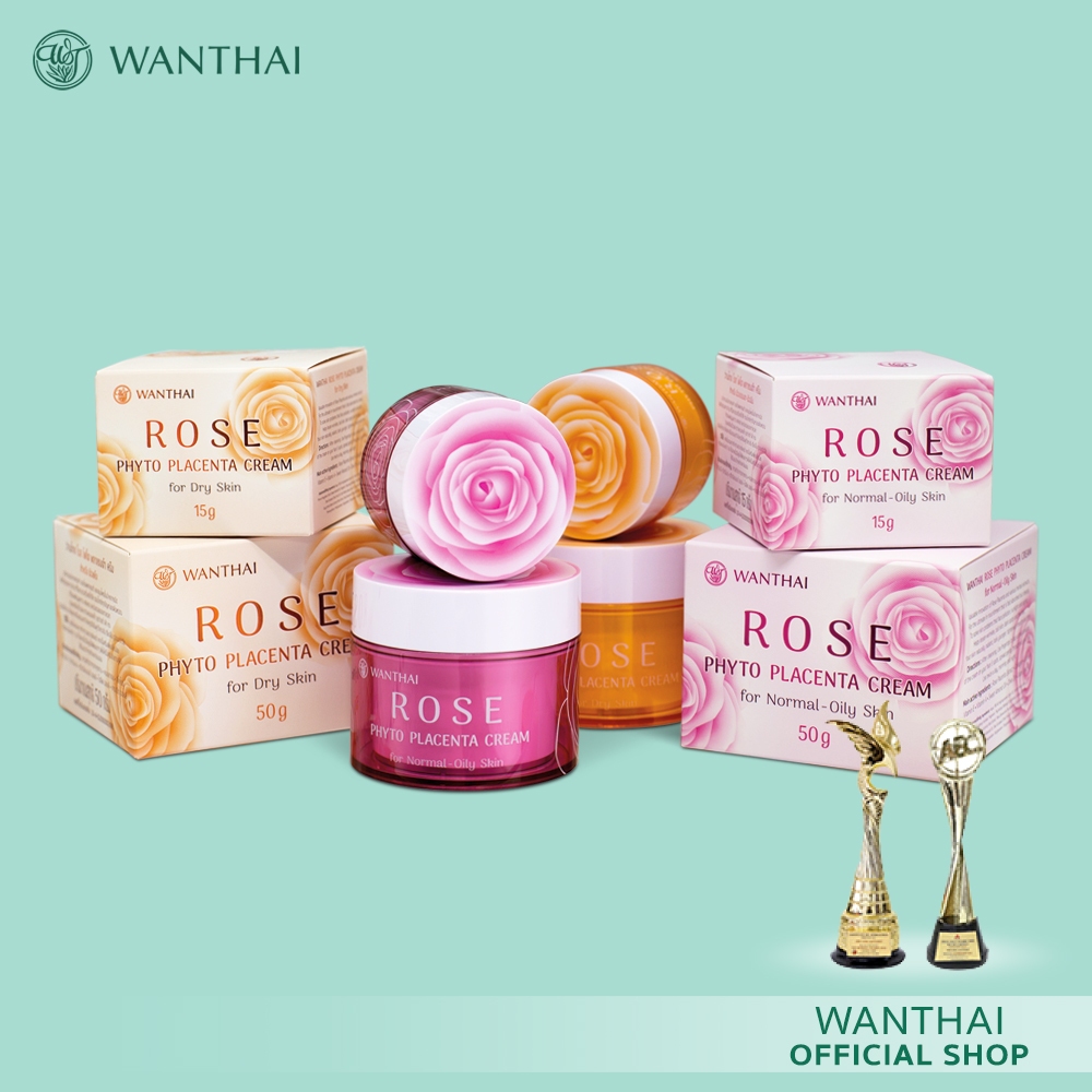 Wanthai (ว่านไทย) 🌿 โรสไฟโต พลาเซนต้าครีม l อิ่มฟูเรียบเนียนใส ลดริ้วรอย ฝ้า กระ