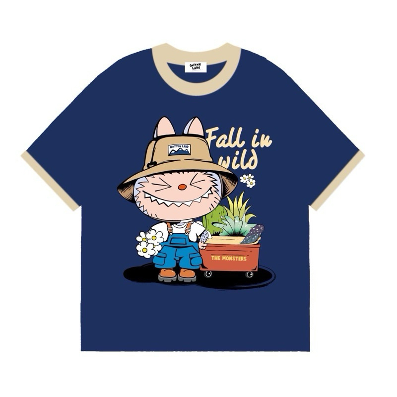 ◡̈ เสื้อยืด  Oversize  น้องบู้ๆ (ป้าย Qotton Land)