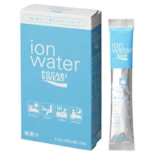 Pocari Sweat Ion Water Powder Stick Type (5.4g*8) ผงเกลือแร่ไอออนอีเล็กโทรไลต์ โพคาริสเวทผสมน้ำ 5.4g 8ห่อ ผสมน้ำ180มล