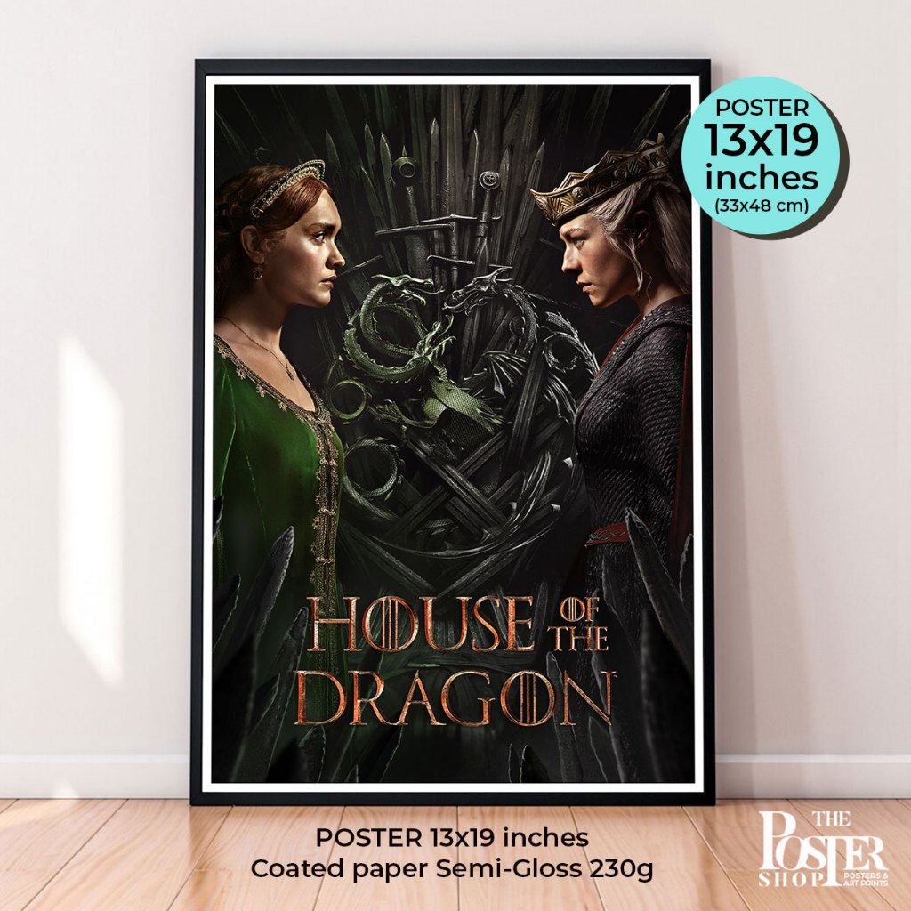 House of the Dragon SS2 Poster โปสเตอร์ซีรีย์แห่งปี ศึกสายเลือดมังกร โปสเตอร์ภาพขนาด 13x19 inches / 30X40 cm