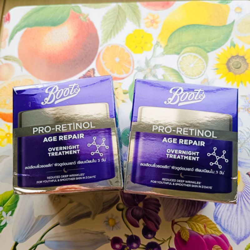 Boots  Pro Ratinal Age Repair Overnight Treatment 50ml.ครีมลดริ้วรอย