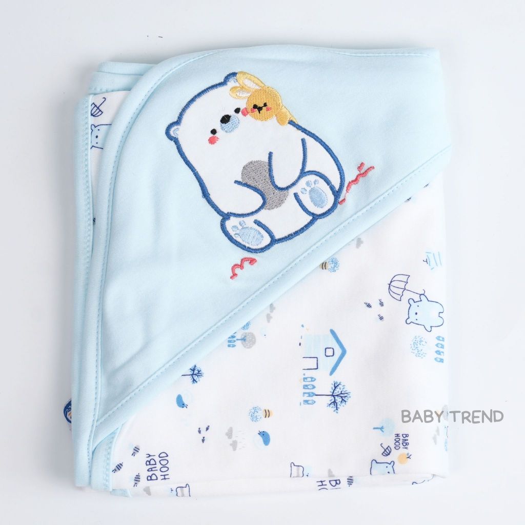 Babyhood ผ้าห่อตัวเด็กแรกเกิด รุ่น Soft ขนาด 30x36 นิ้ว เนื้อผ้านุ่มพิเศษคอตตอน 100%