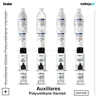 [ ส่งฟรี 🔥 ] วาเลโฮ Vallejo Auxiliares Polyurethane Varnish 18 ML สีเพ้นท์โมเดลสูตรน้ำ สีเพ้นท์โมเดล