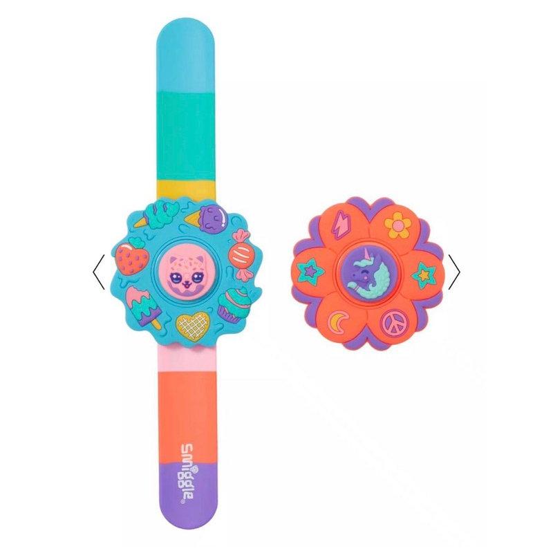 สายคาดข้อมือ Fidget Fun หน้าปัด 2in1 หมุนได้ Smiggle Spinning Top Slapband - รูปที่ 5