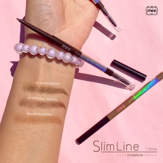 *No1ขายดี เขียนคิ้วสลิม Mee Slimline 1.5 mm Auto Eyebrow Pencil เขียนคิ้วหัวเรียวเล็ก กันน้ำ SL2