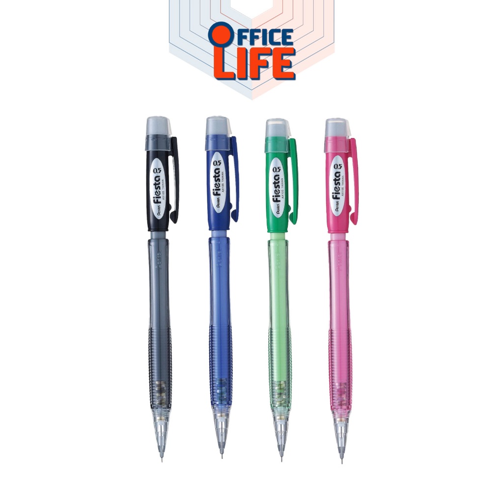 Pentel (เพนเทล) ดินสอกด ดินสอ รุ่น Fiesta AX105 ขนาด 0.5 สุ่มสี ( จำนวน 1 แท่ง )