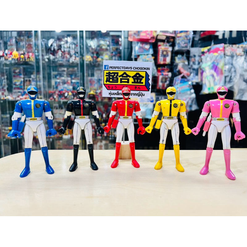 หุ่นเหล็ก 1983 Made in Japan Popy GB-95 Dynaman Sentai ครบชุด 5 สี