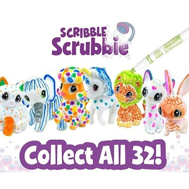 Scribble Scrubbie: สคริบเบิ้ล สครับบี้ ชดระบายสี และอาบน้ำสัตว์เลี้ยง ล้างออกได้ เสริมสร้างจินตนาการอย่างสร้างสรรค์