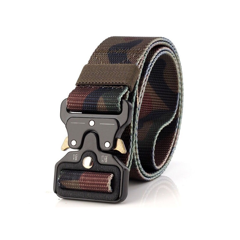 หัวโลหะ  พร้อมส่ง เข็มขัดยุทธวิธี แบบเรียบไม่ต้องเจาะรูแบบเรียบไม่ต้องเจาะรู สายไนล่อน ไม่ลอก สำหรับผู้ชาย