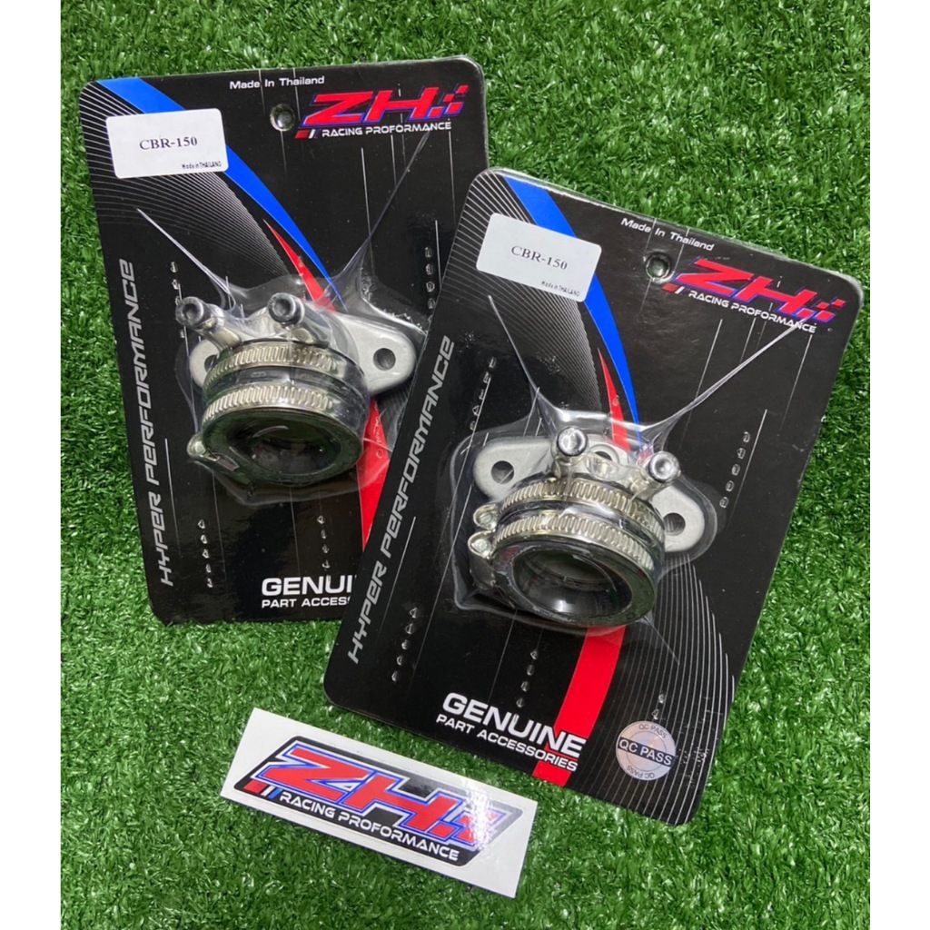 (ZH) คอหรีดแต่ง2หัวฉีด CBR-150 ใส่ WAVE-110i/WAVE-125i อย่างดี
