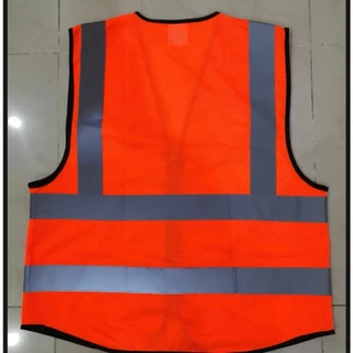 เสื้อกั๊กสะท้อนแสงมีรูตาข่ายเพื่อให้สวมใส่สบายและระบายอากาศได้ดี