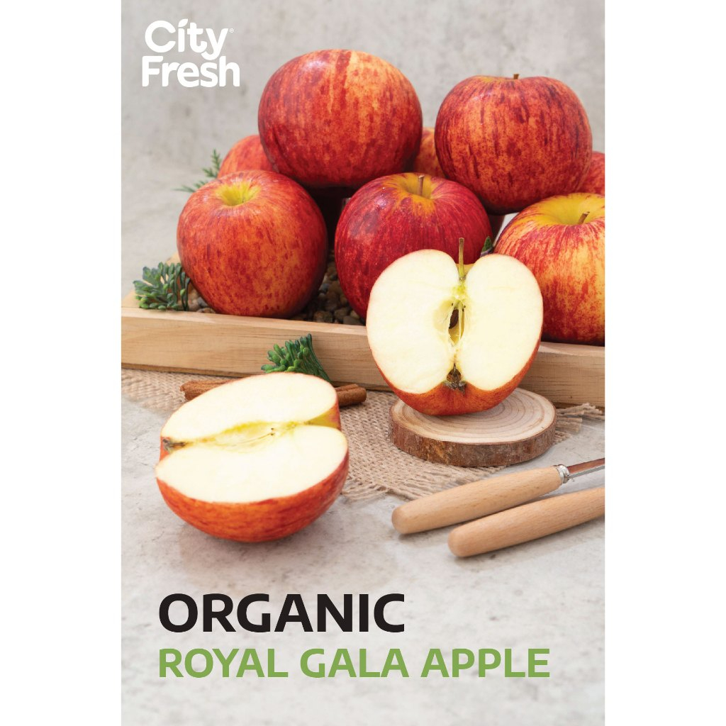 CityFresh แอปเปิล Royal Gala Organic ผลไม้นำเข้า