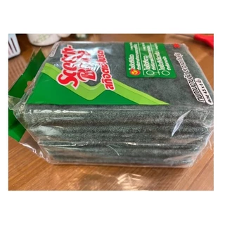 สก๊อตช์-ไบรต์™ 3M ของแท้ แผ่นใยขัดสีเขียว เบอร์ 96 ขนาด 4.5X6 นิ้ว(10ชื้น) ไซส์เล็ก