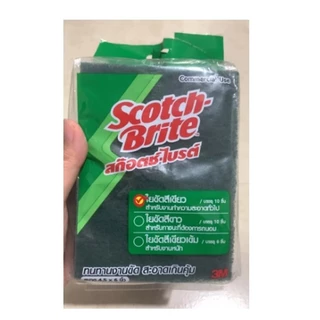 สก๊อตช์-ไบรต์™ 3M ของแท้ แผ่นใยขัดสีเขียว เบอร์ 96 ขนาด 4.5X6 นิ้ว(10ชื้น) ไซส์เล็ก