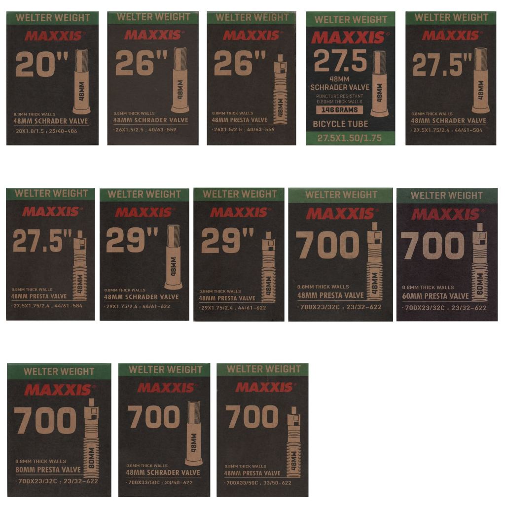 ยางในจักรยาน MAXXIS 20", 26", 27.5", 29", 700C หลายไซส์