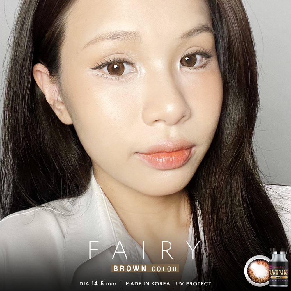 Wink wow รุ่น Fairyสี เทาสายตาปกติ ยอดขายดีมาก  นำเข้าจากเกาหลีมี อย.100%