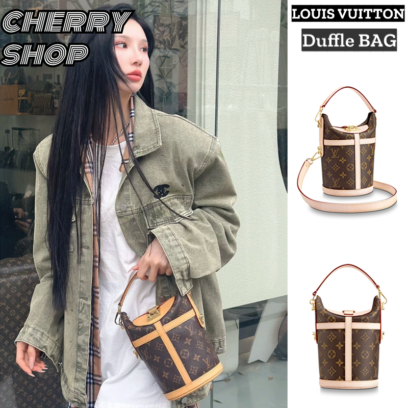 🍒หลุยส์วิตตอง LV กระเป๋า Duffle กระเป๋าถือ Louis Vuitton Chip Bag สุภาพสตรี