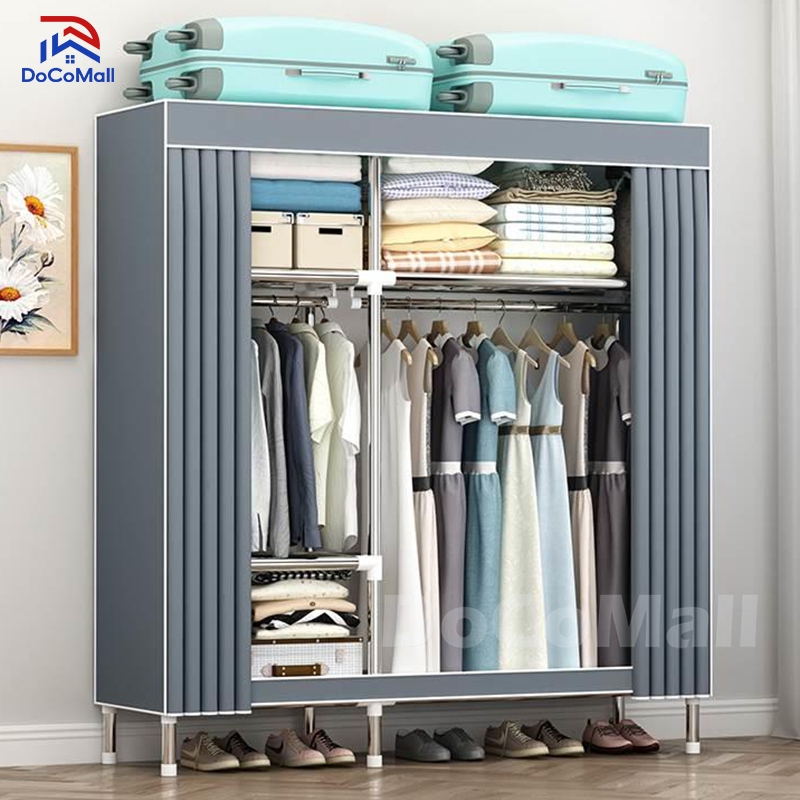 DC [ส่งในวันเดียวกัน] ตู้เสื้อผ้า 70/90/118CM ราคาถูก จุได้มาก+มีซิป