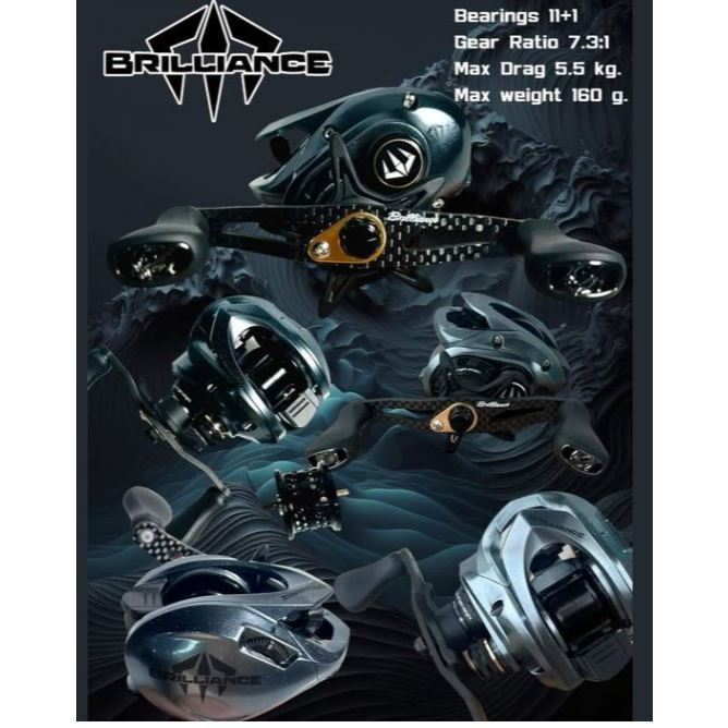 รอกหยดน้ำ BRILLIANCE GH100 รอบ 7.3:1  ใหม่ล่าสุด แถมสปูน