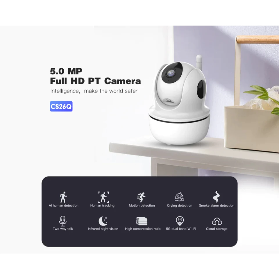 Yoosee กล้องวงจรปิดไร้สาย 8MP PTZ หมุน 360 องศา thumbnail 3