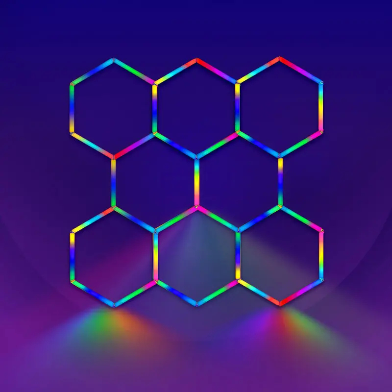 RGB Hexagon Led Light Bar 8 Hex Parameters